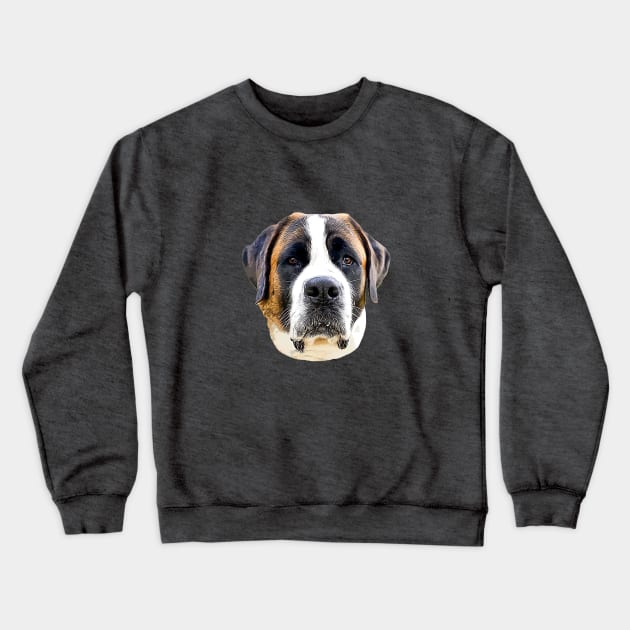 St Bernard Gorgeous Dog Crewneck Sweatshirt by ElegantCat